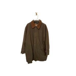 Polo Ralph Lauren Trench Coat Brown Collar Vintage 90s XL Peaky Blinders Retro